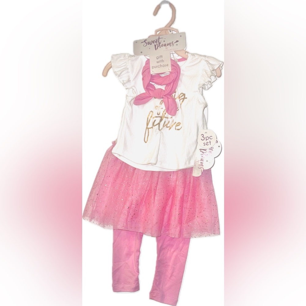 Pink and White Girls Ballerina outfit